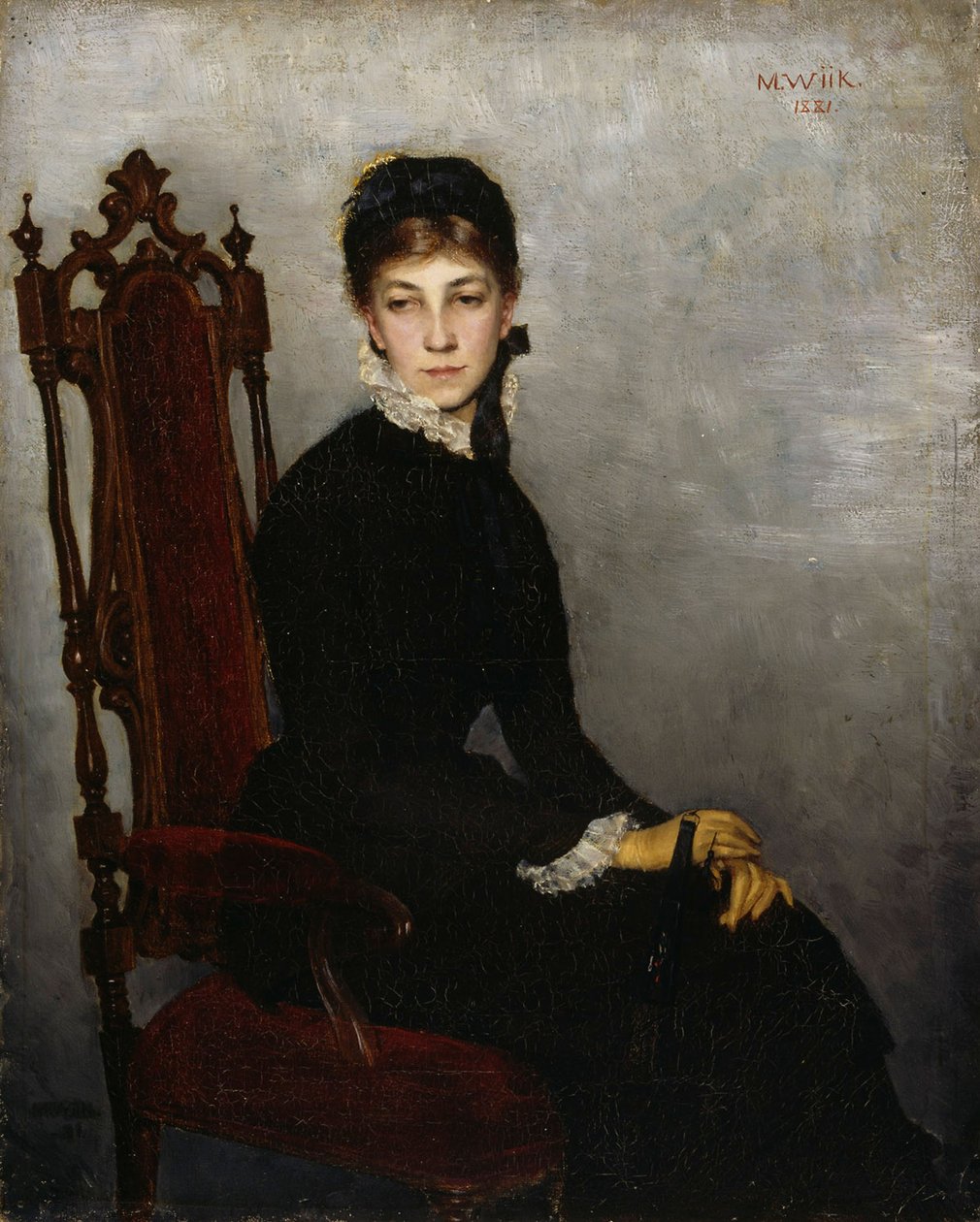 Portret van Hilda Wiik door Maria Wiik
