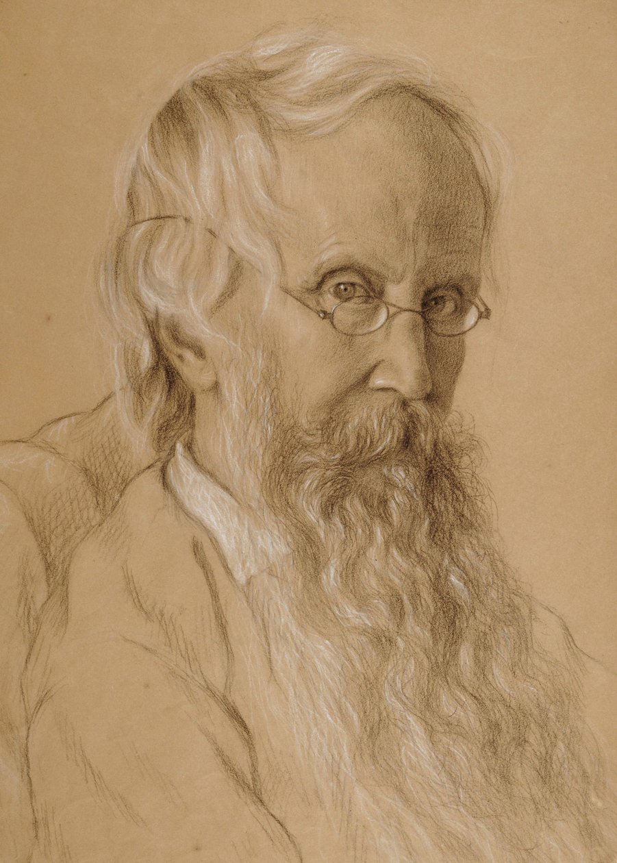 Portret van de vader van de kunstenaar door Maria Wiik
