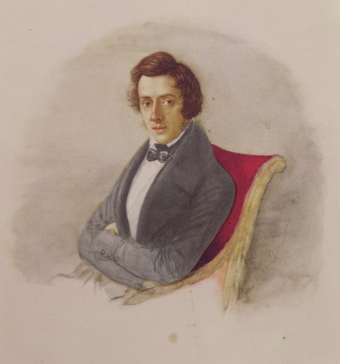 Portret van Frédéric Chopin (1810-49) door Maria Wodzinska