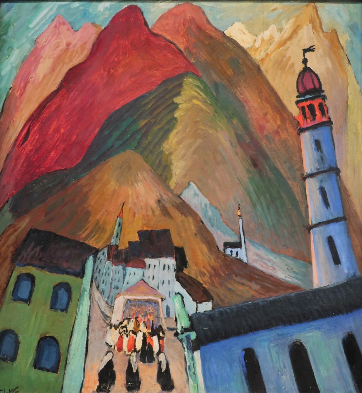 1924 Weerkin-processie bij Ascona door Marianne von Werefkin