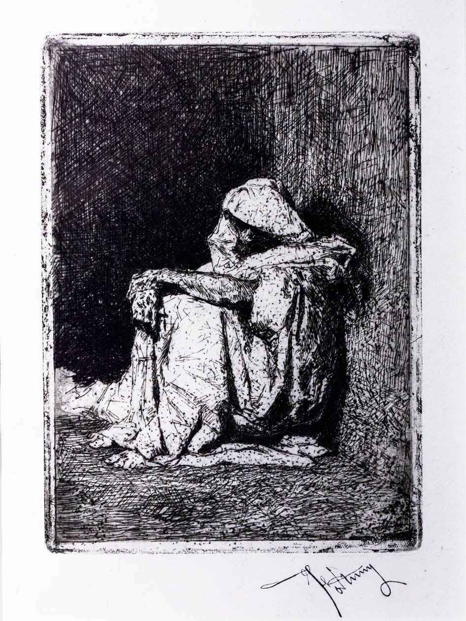 Zittende Arabier door Mariano Fortuny