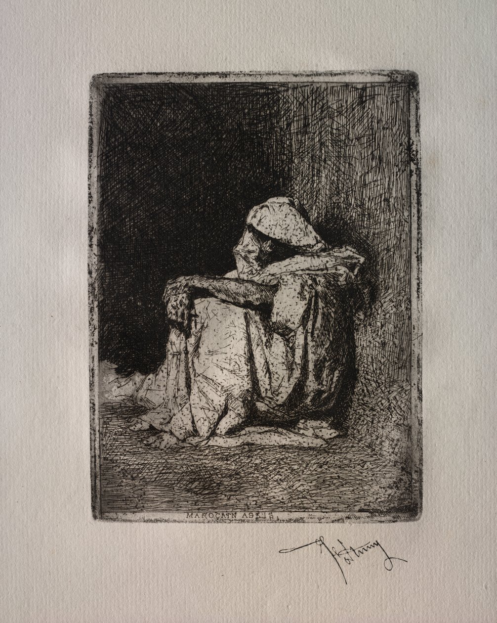 Zittende Arabier door Mariano Fortuny y Marsal