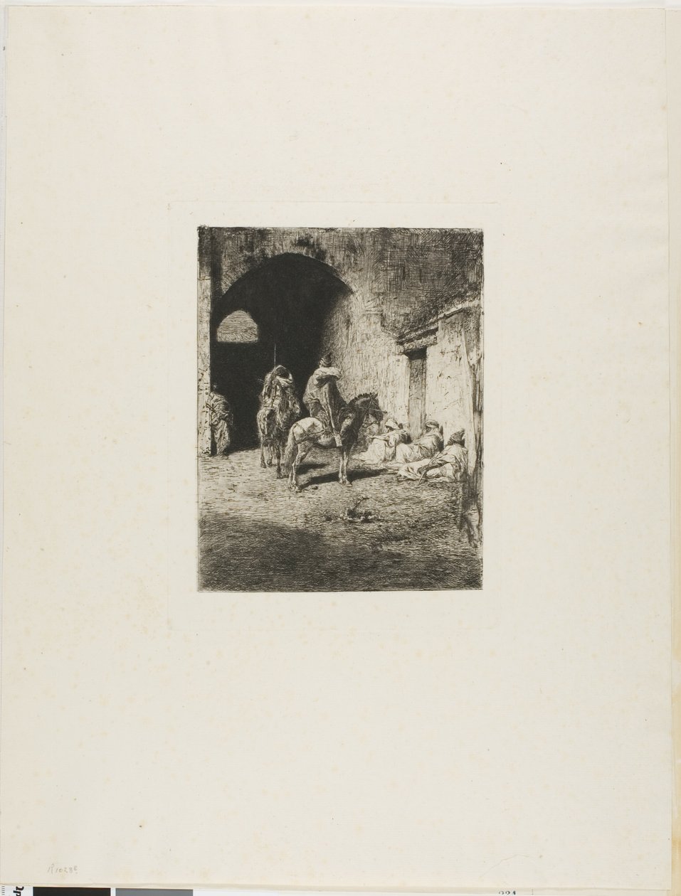 Bewaker van de kashba in Tetuan door Mariano Fortuny y Marsal