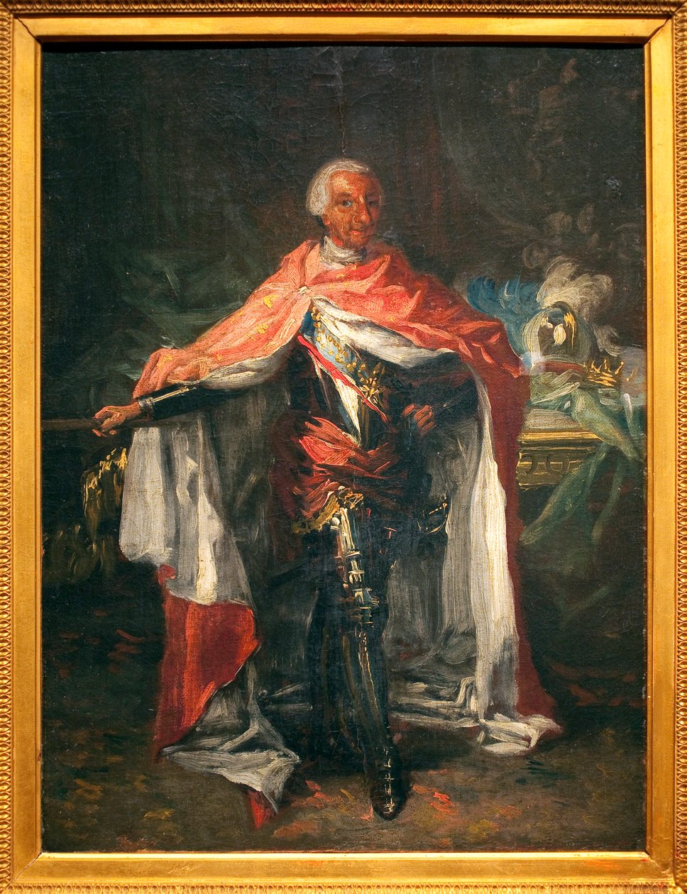Portret van Karel III van Spanje (1716-1788) door Mariano Salvador de Maella