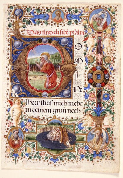 Ms. 11-2001: Enkel blad uit een Florentijns getijdenboek, laat 15e eeuw door Mariano de Buono di Jacopo