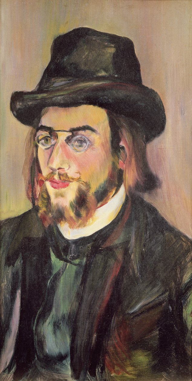 Portret van Erik Satie (1866-1925) c.1892 door Marie Clementine (Suzanne) Valadon