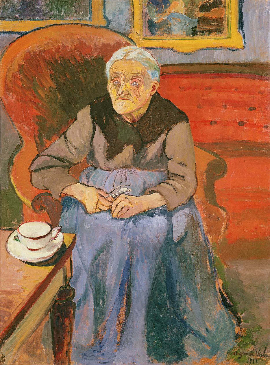 Portret van de moeder van de kunstenaar, 1912 door Marie Clementine (Suzanne) Valadon