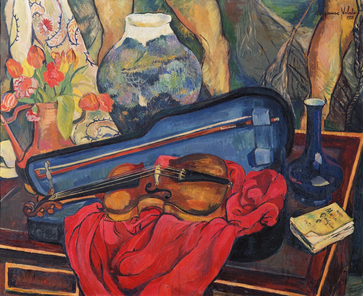 De vioolkist, 1923 door Marie Clementine (Suzanne) Valadon