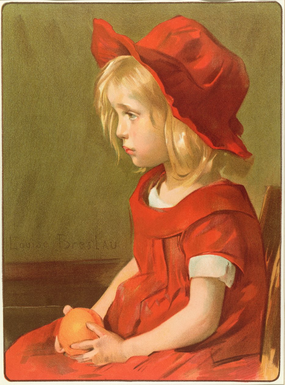 Meisje met een Sinaasappel door Marie Louise Catherine Breslau