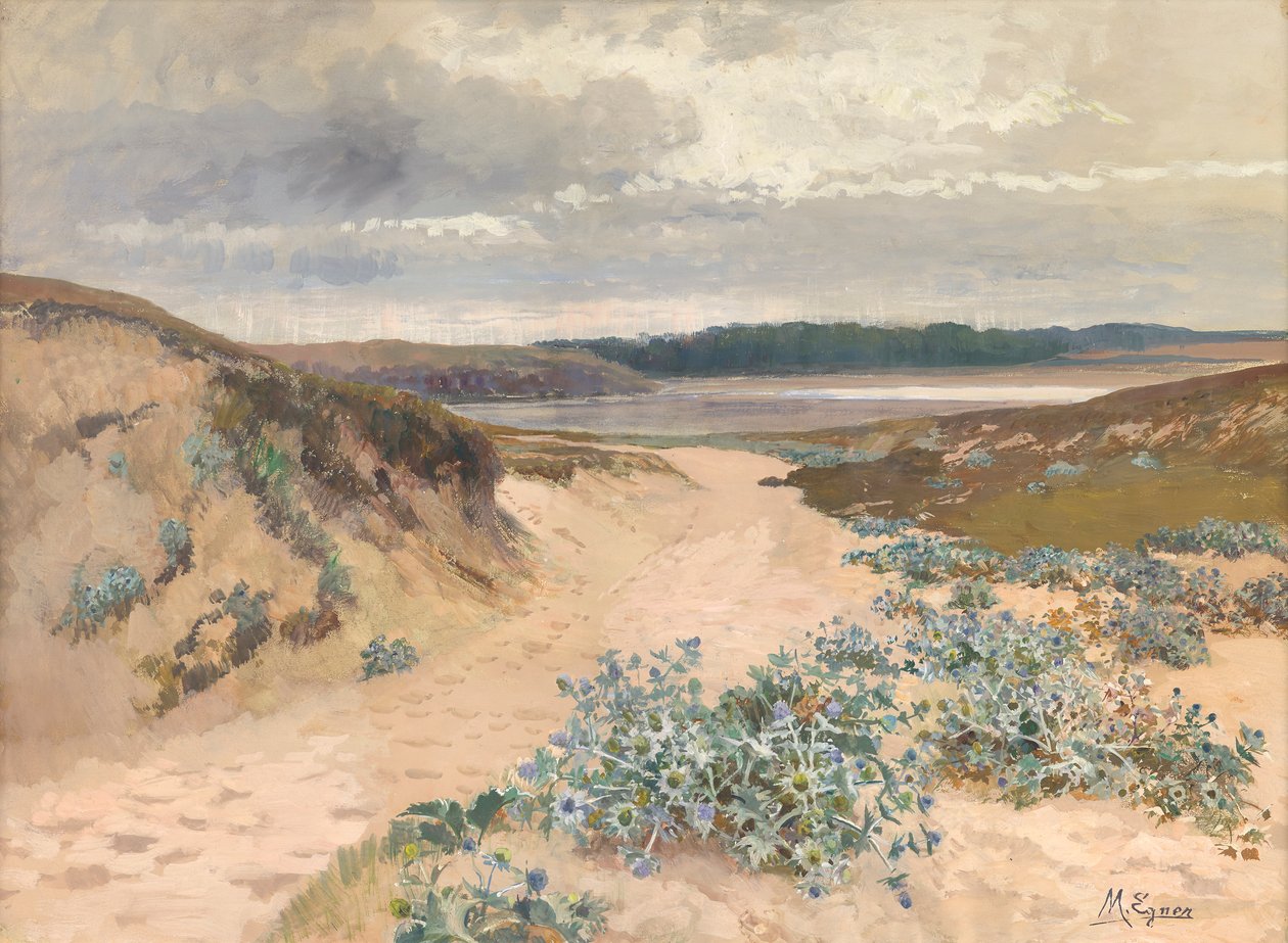 Duinlandschap in Bretagne door Marie Egner