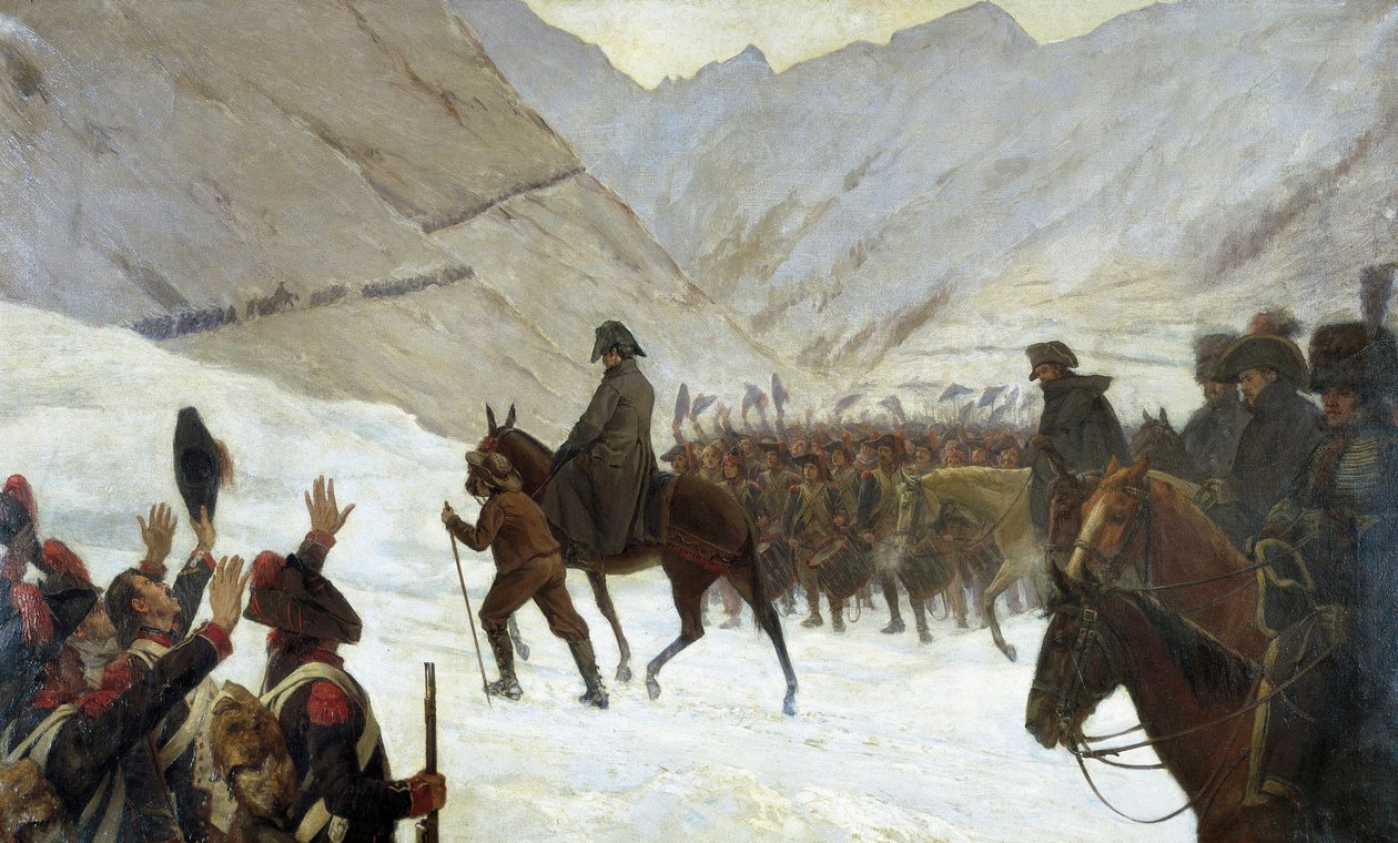 De overtocht van de Grote Sint-Bernhard, 20 mei door Marie Felix Edmond de Boislecomte