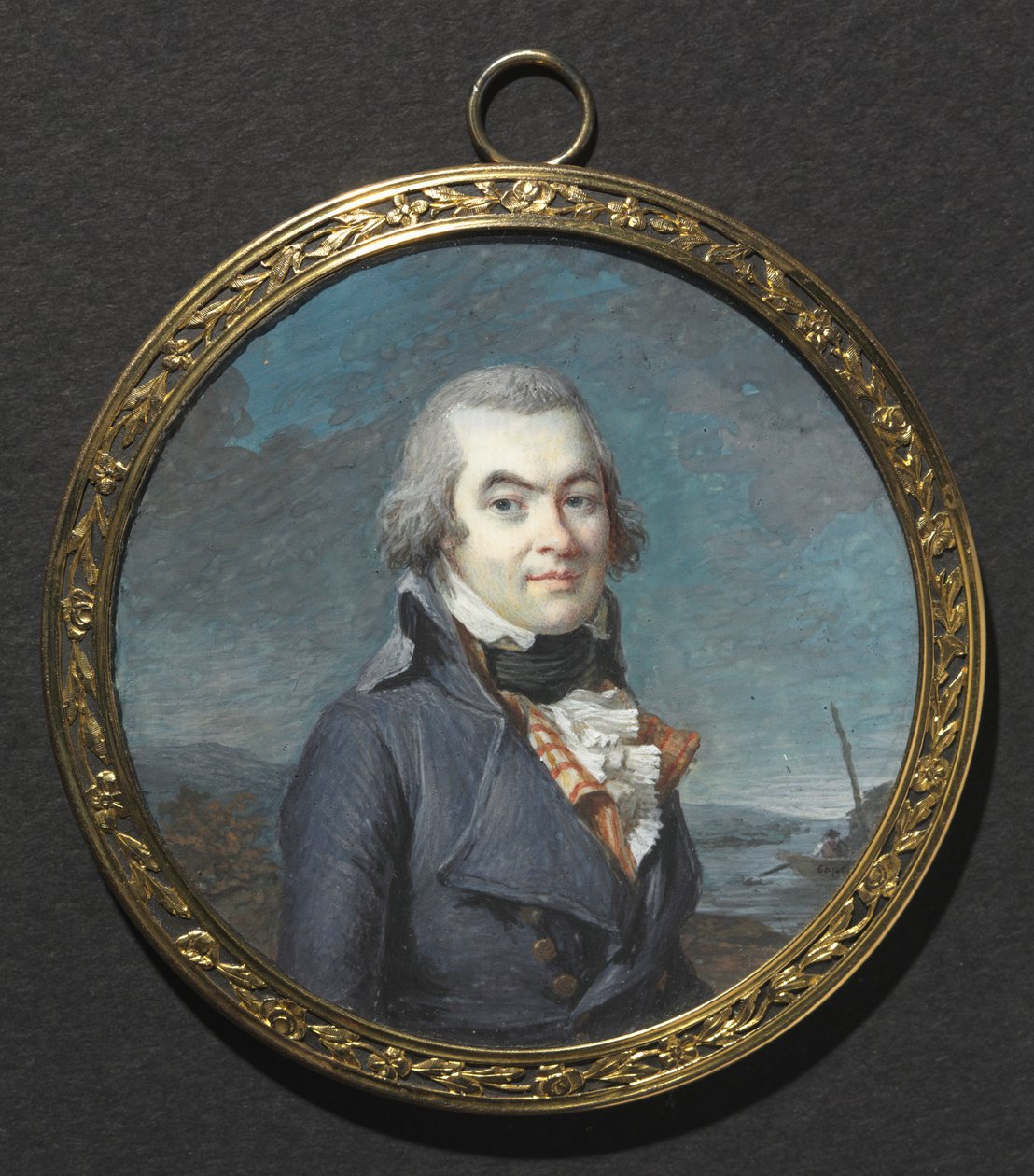 Portret van een man in een landschap door Marie Gabrielle Capet