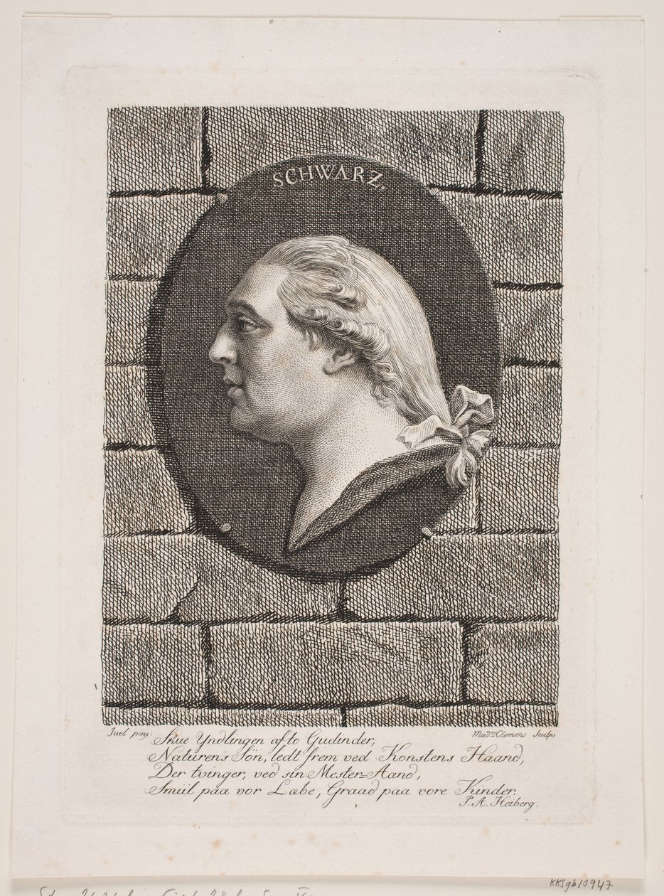 Acteur F. Schwartz door Marie Jeanne Clemens