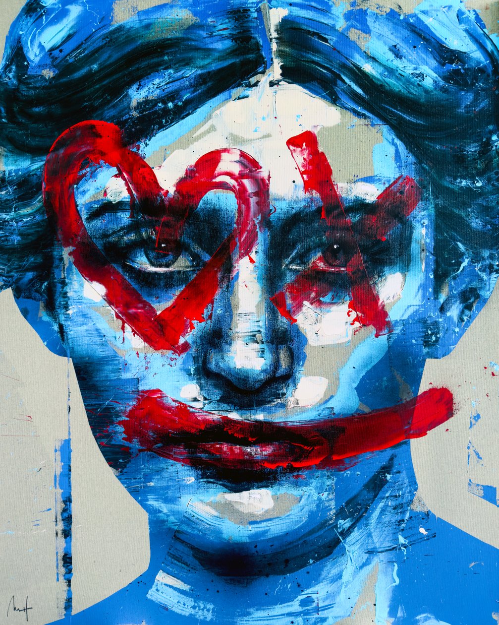 Aphrodite, 2024 (acryl en olieverf op omgekeerd doek) door Mario Henrique