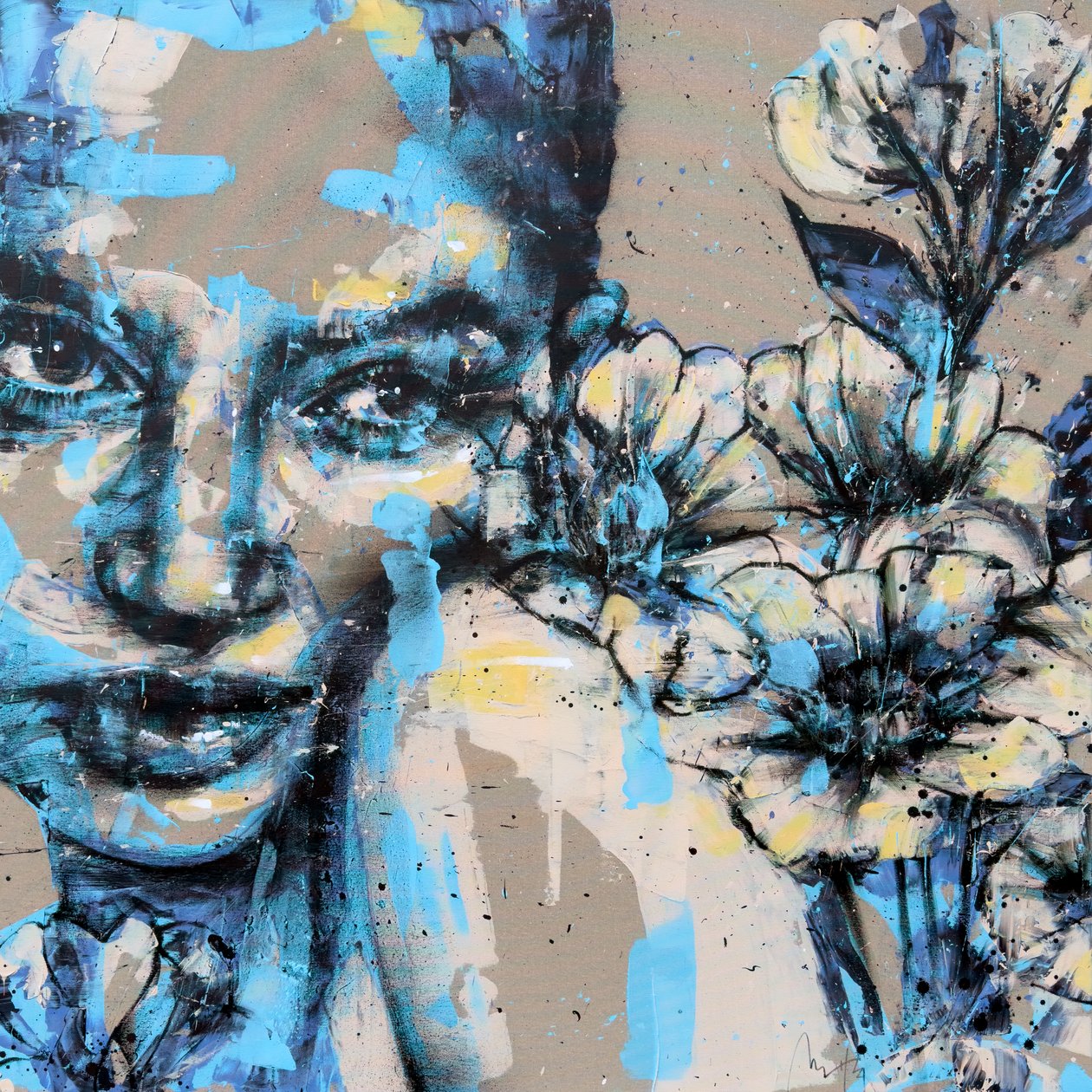 Somnium No. 1, Serie XV, 2024 (acryl en olieverf op omgekeerd doek) door Mario Henrique