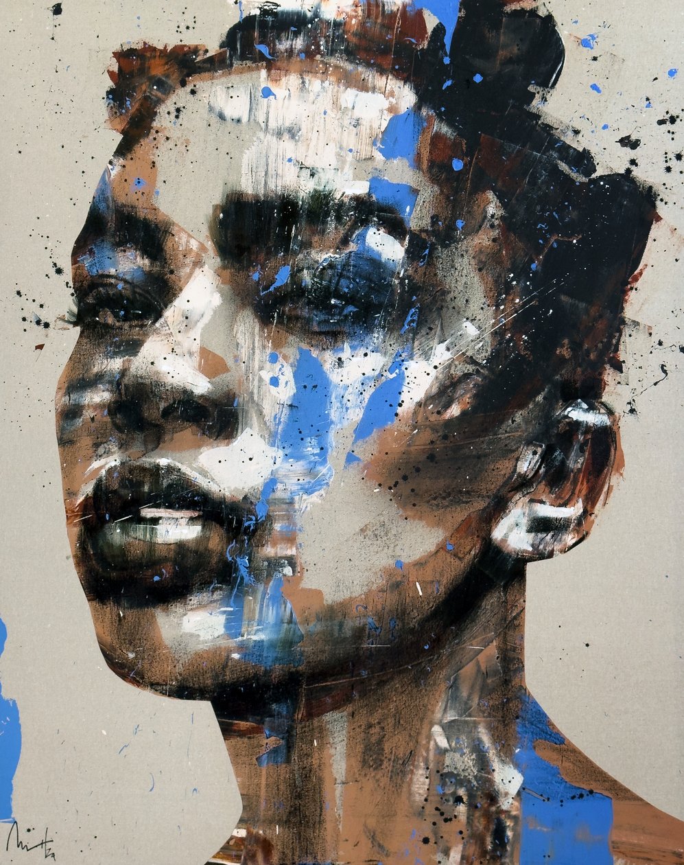 Somnium No. 9, Serie XIII, 2024 (acryl en olieverf op omgekeerd doek) door Mario Henrique