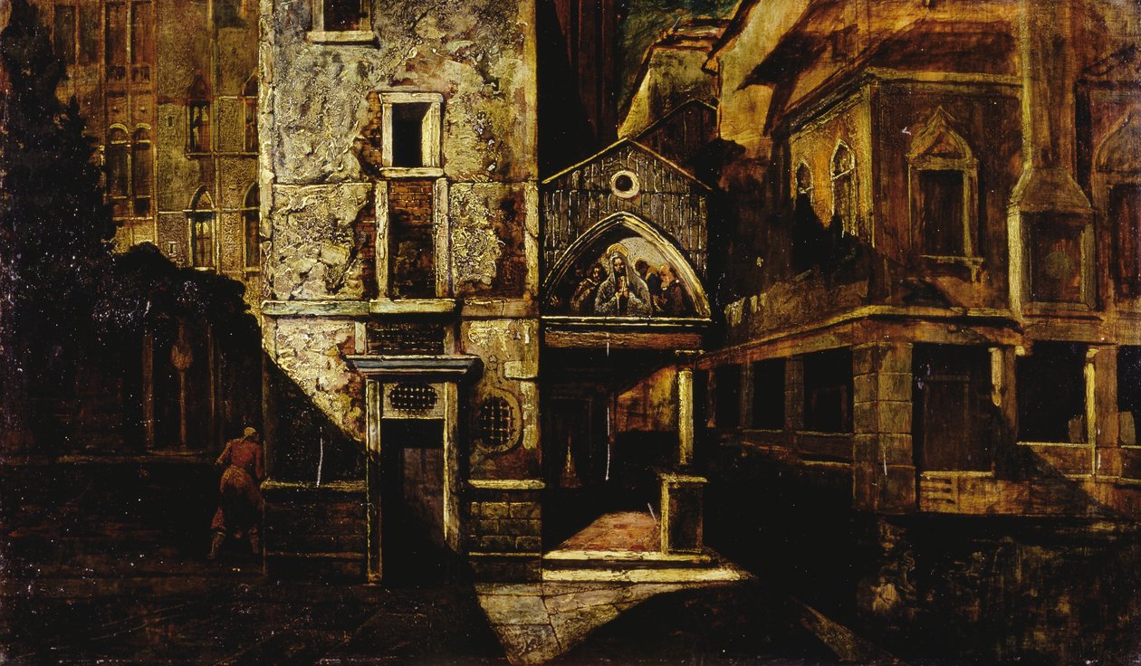 Een hoek in Venetië door Mario de (1852 1924) Maria
