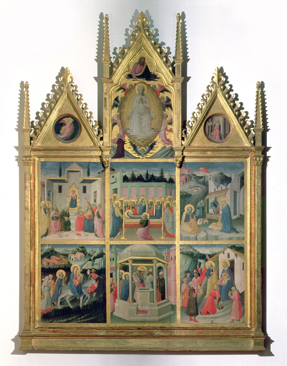 Scènes uit het leven van Christus en van de Maagd, polyptiek door Mariotto di Cristofano