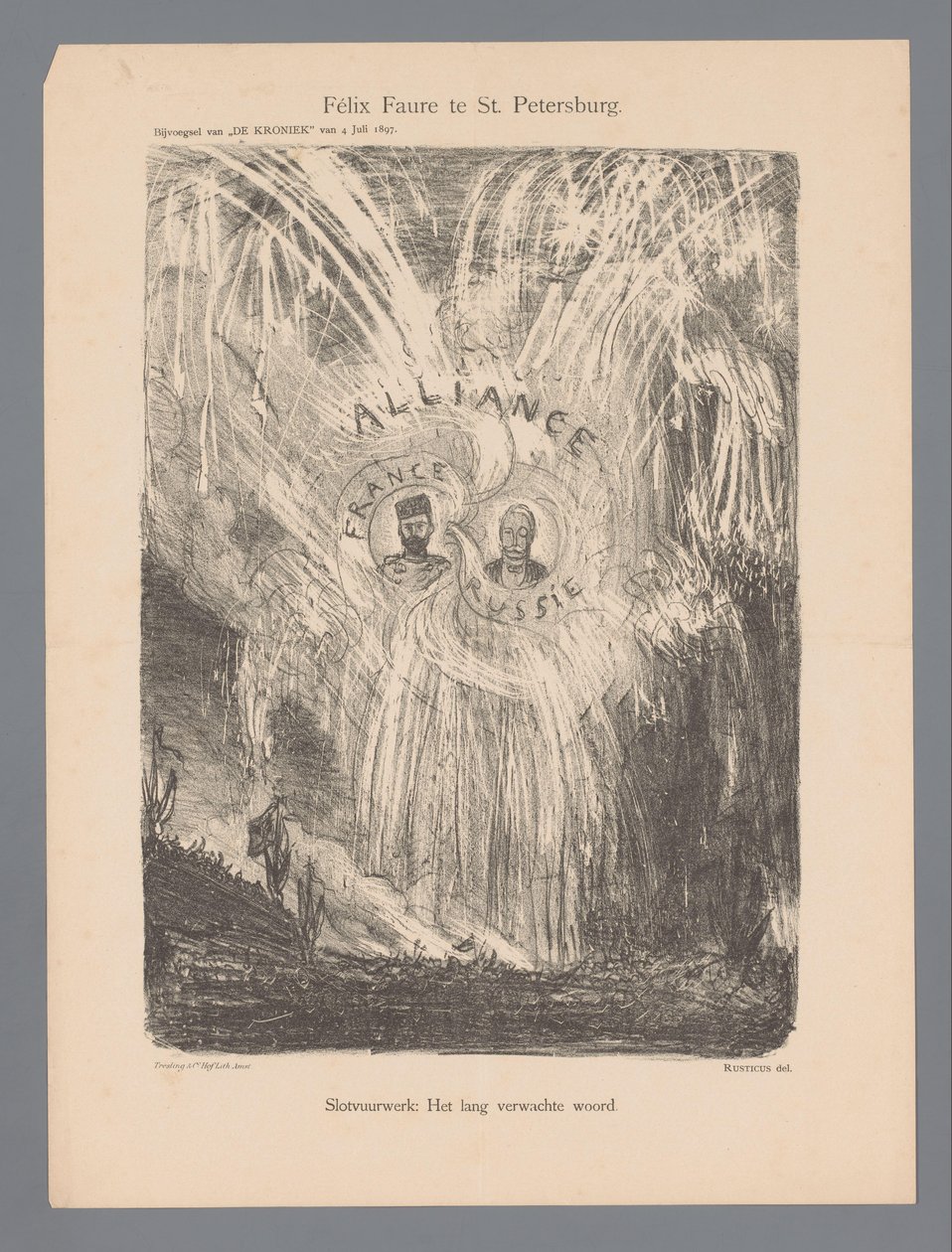 Félix Faure te St. Petersburg door Marius Bauer