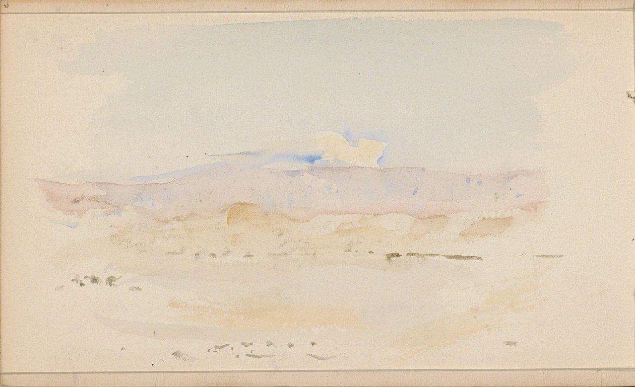 Woestijnlandschap met bergen door Marius Bauer