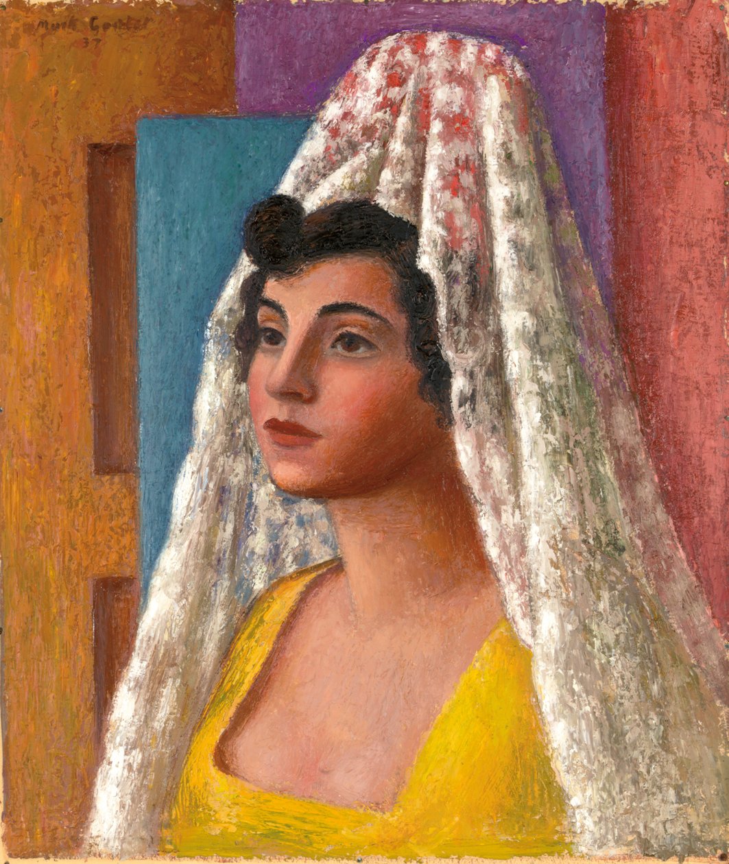 Portret van Dorothy Morland door Mark Gertler