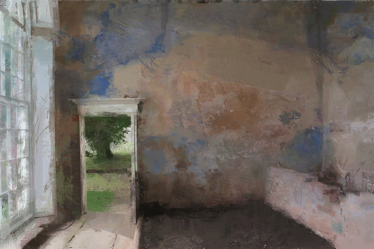 De oranjerie in Calke Abbey, 2013 (gemengd) door Mark Gordon