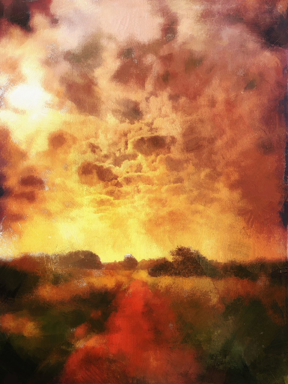 landweg zonsopgang door Mark Gordon