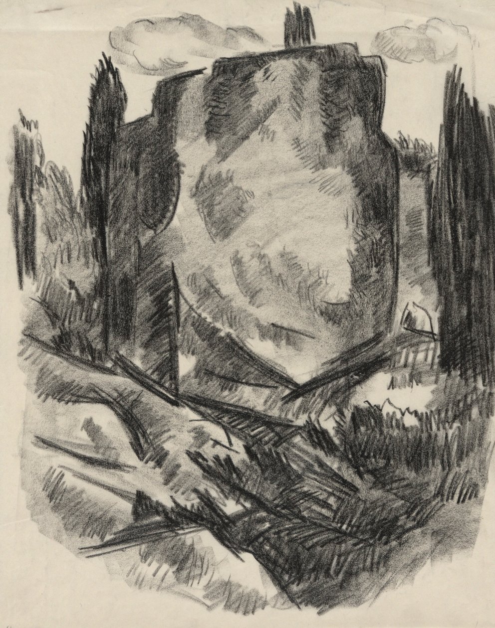 Landschap door Marsden Hartley