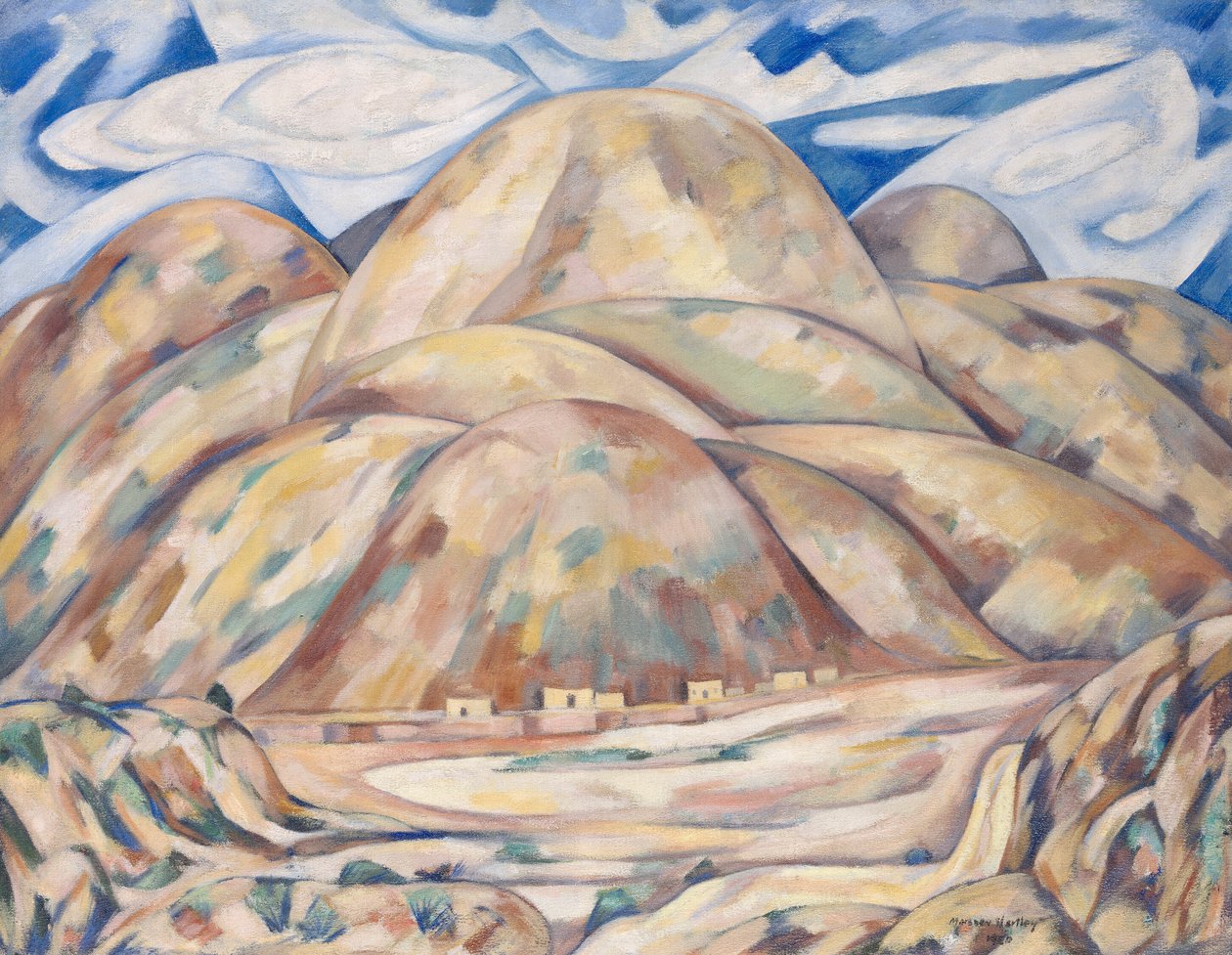 Landschap nr. 3, Cash Entry Mines, New Mexico door Marsden Hartley