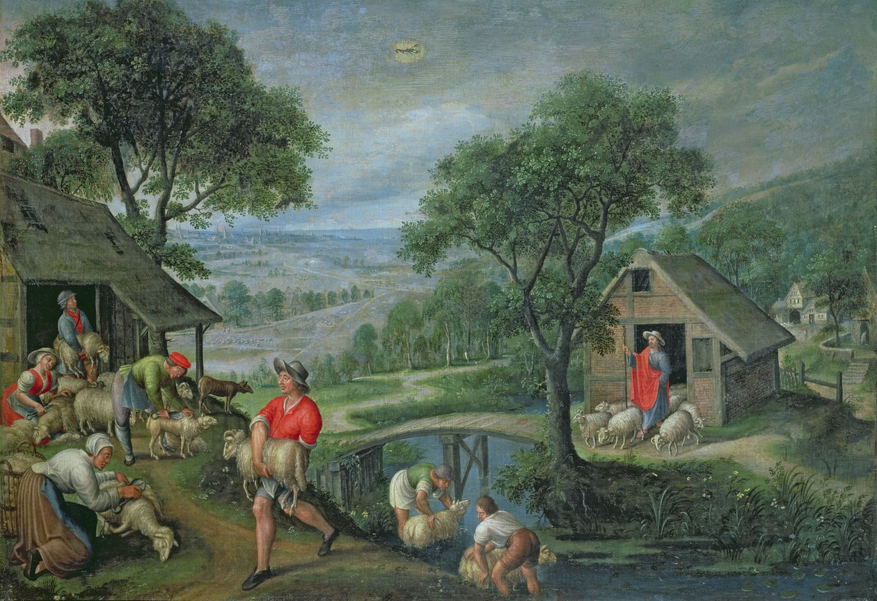Parabel van de goede herder, c.1580-90 door Marten Valckenborch  the van Elder