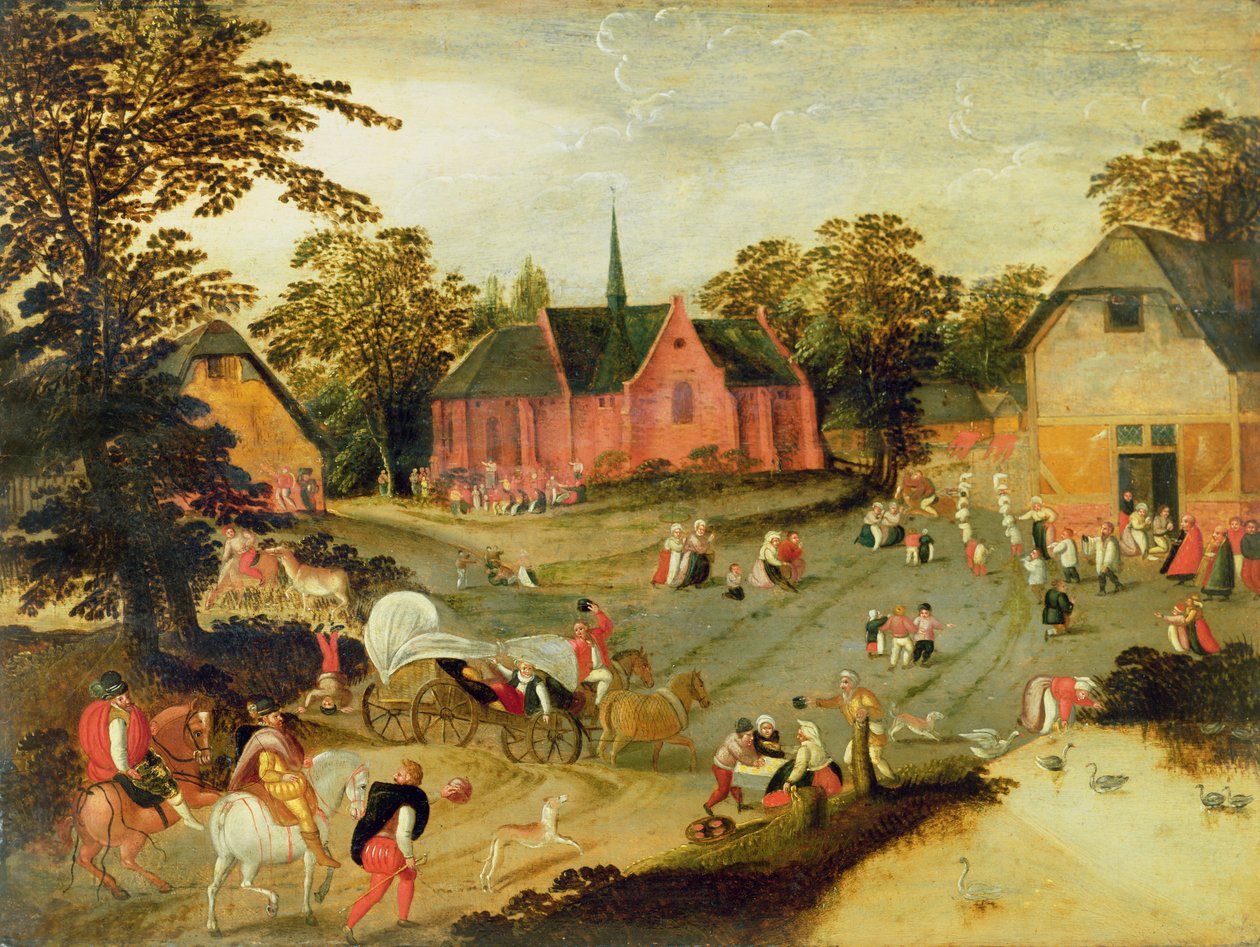 Onbekend Schilderij door Marten van Cleve