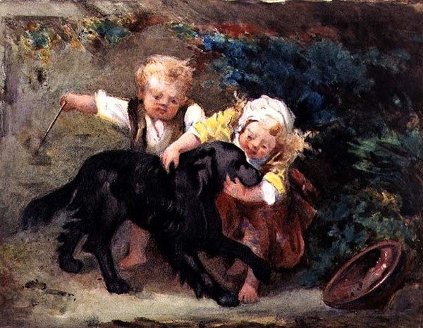 Het Gelukkige Trio door Martha Darley Mutrie