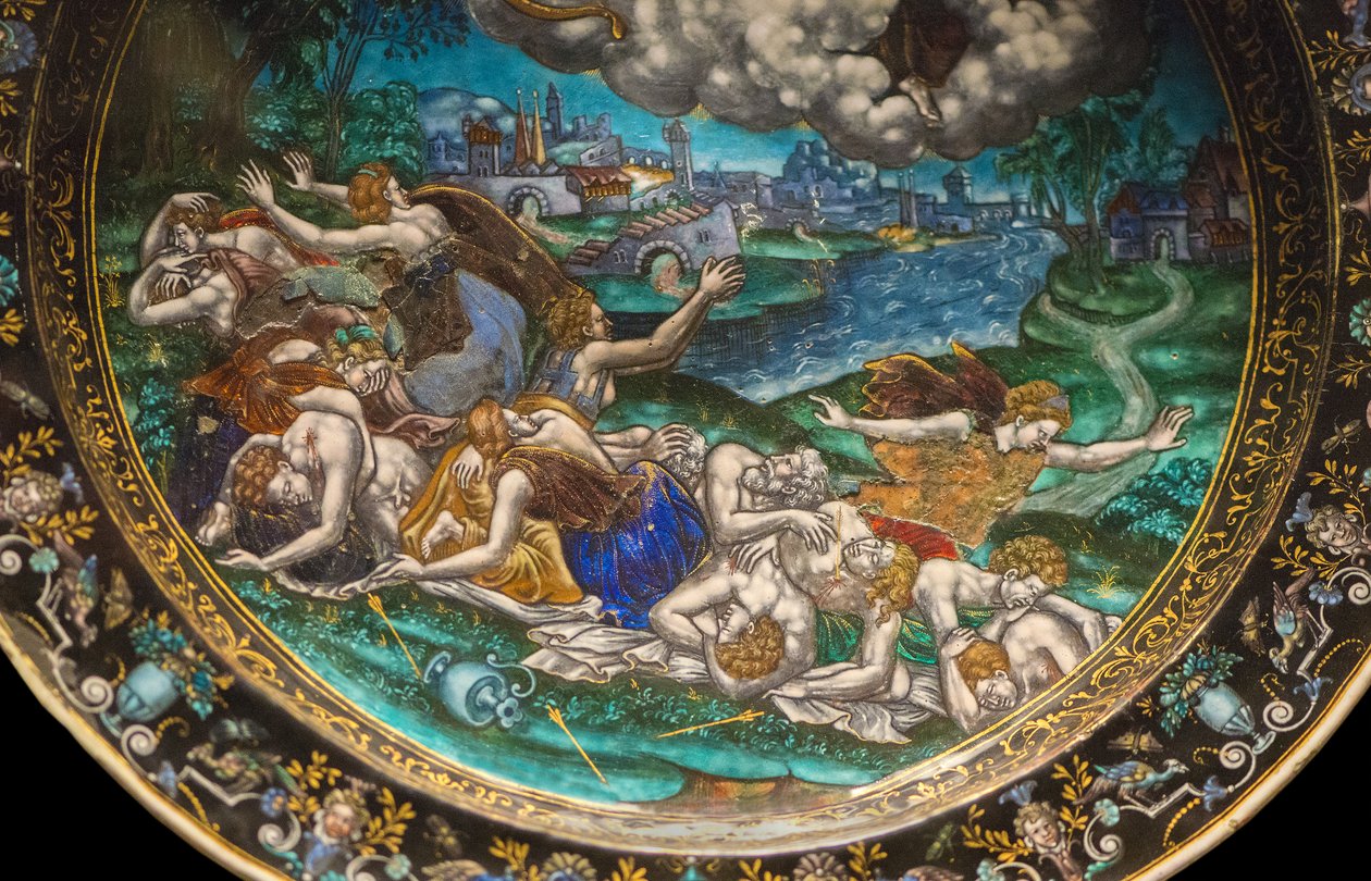 De slachting van de Niobiden (detail) door Martial Courteys