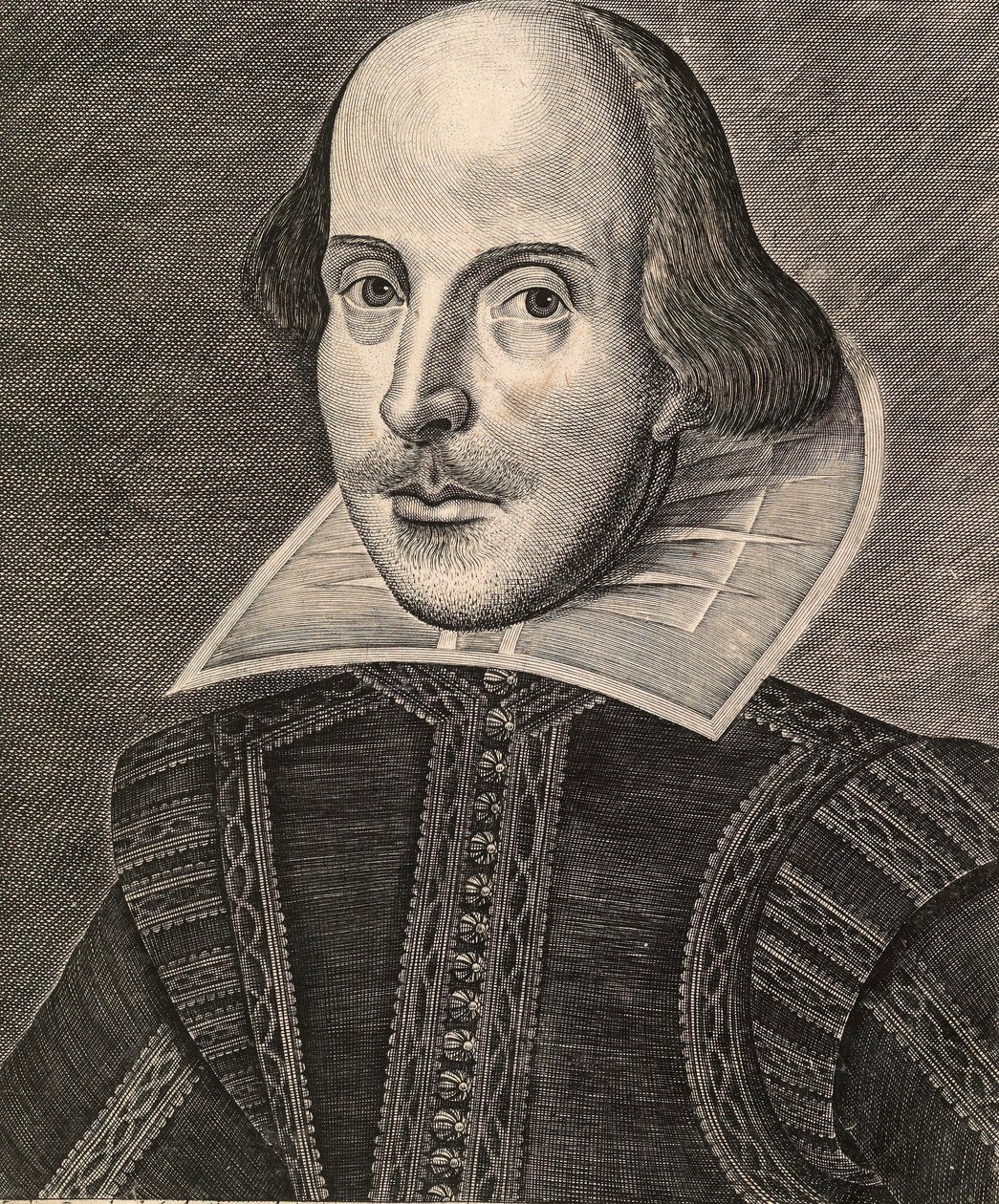 William Shakespeare door Martin, the elder Droeshout