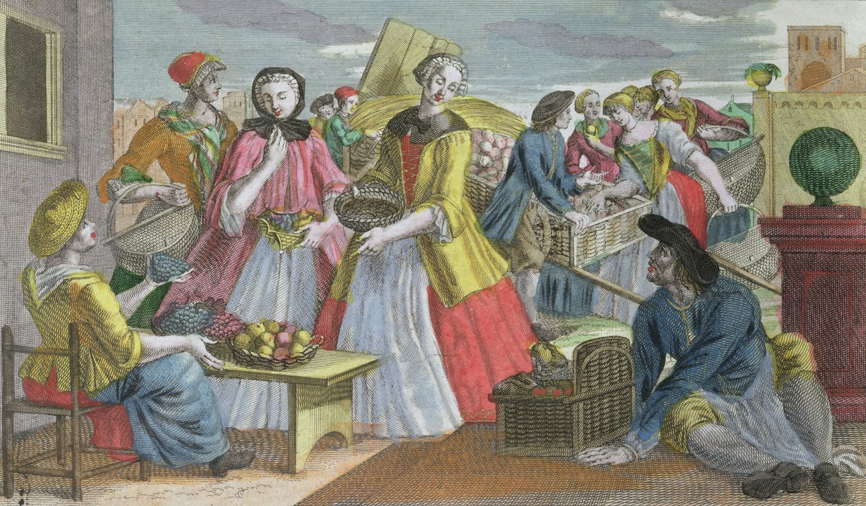 De fruitmarkt door Martin Engelbrecht