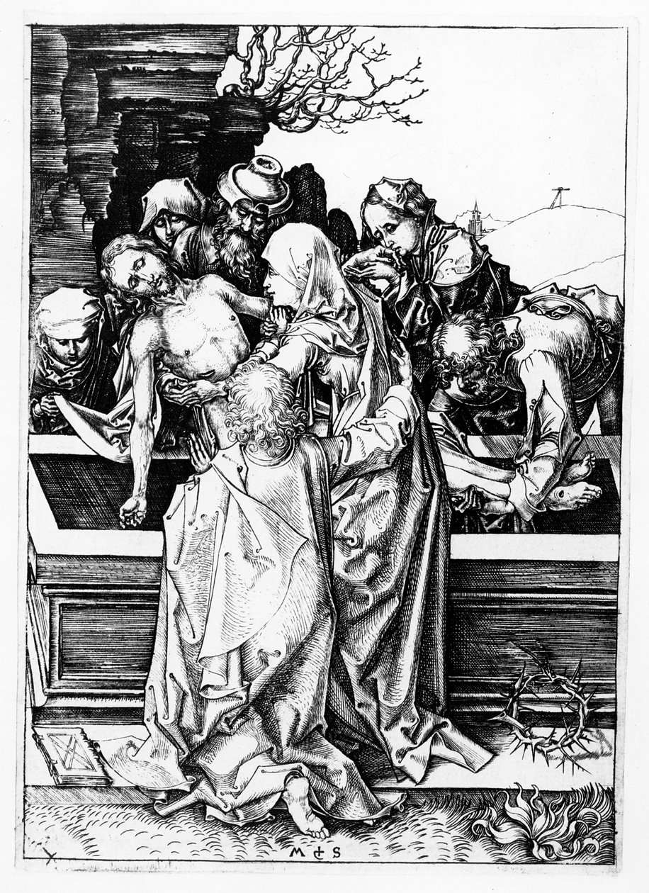 De Graflegging, c.1475 door Martin Schongauer