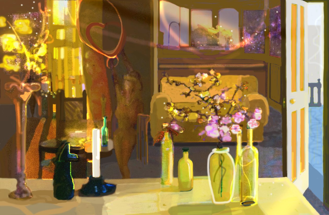 Hotelkamer door Martin Decent