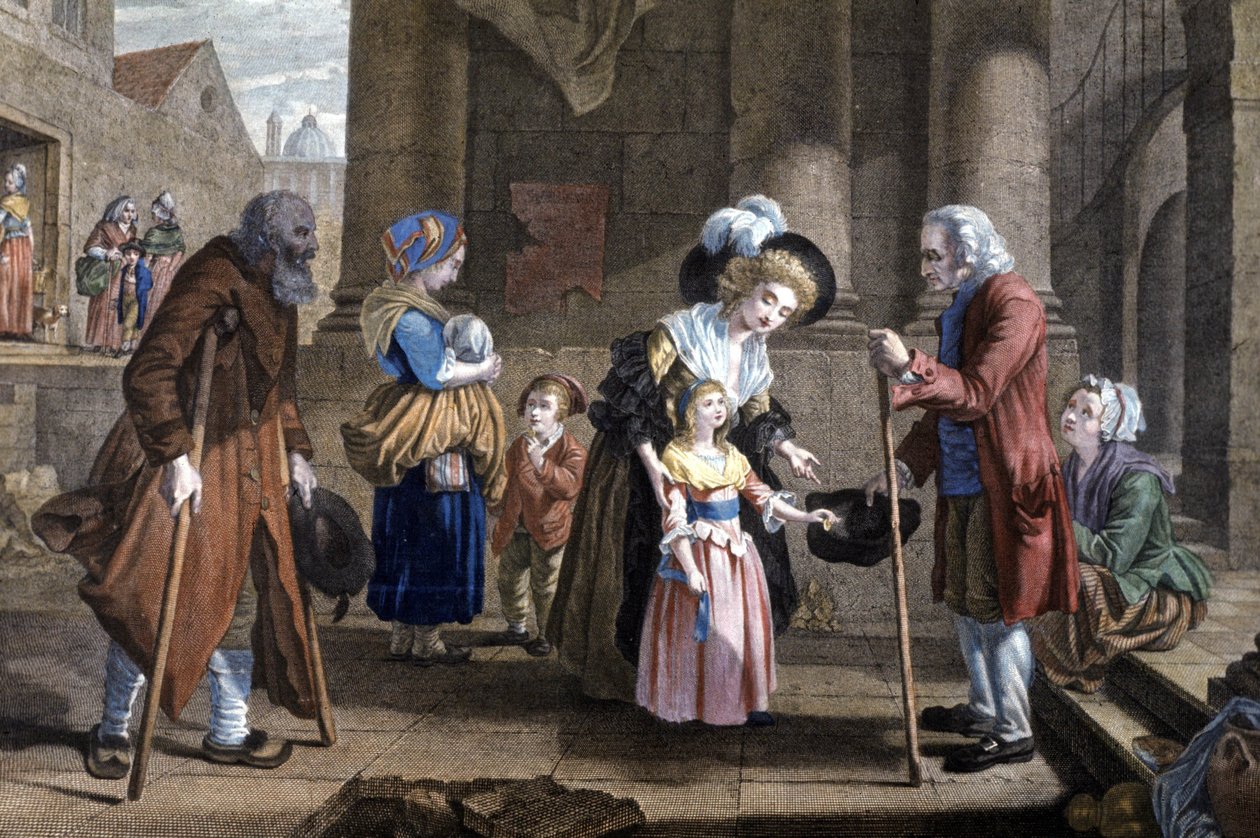 Les in Menselijkheid. Opvoeding van een jong meisje, ca. 1790 door Martin Drölling