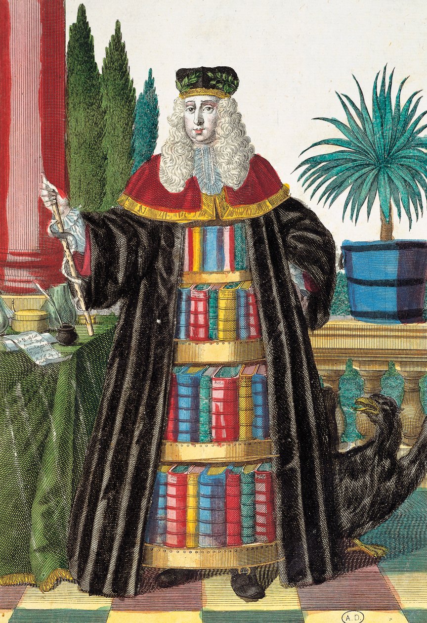 Dokter, gravure uit Assemblage des nouveau manouvries habilles door Martin Engelbrecht door Martin Engelbrecht