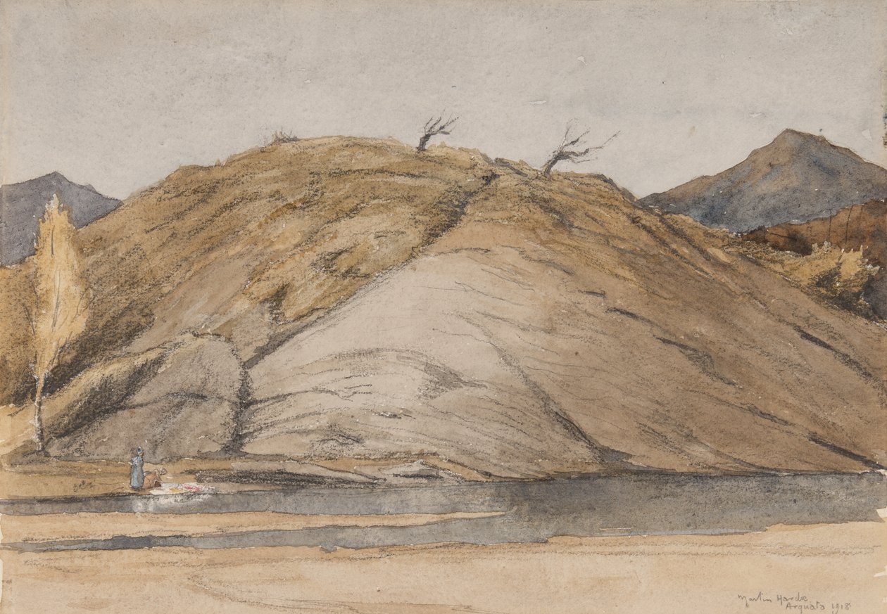 De oevers van de Scrivia, Arquata, Italië door Martin Hardie