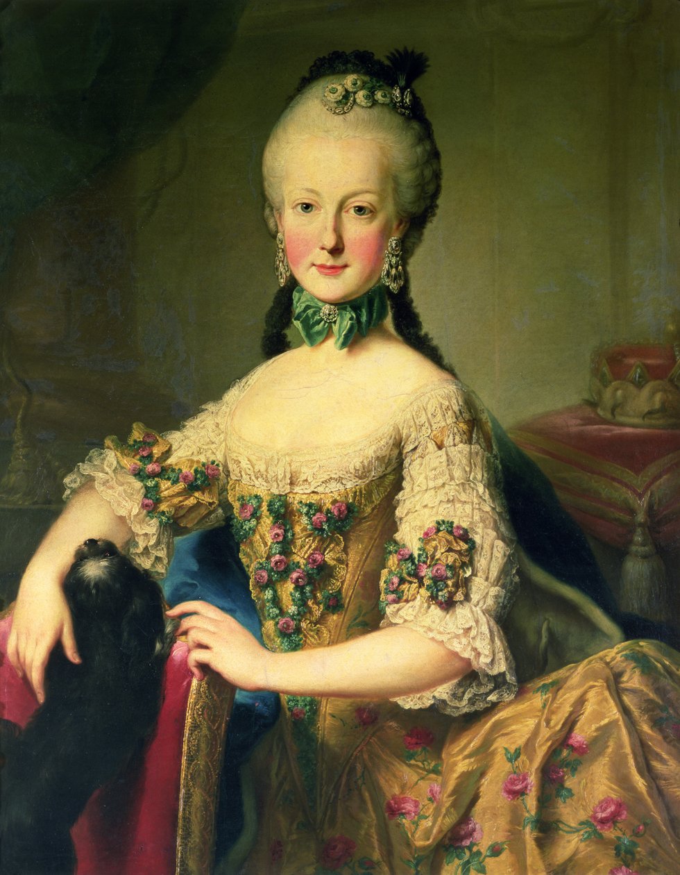Aartshertogin Maria Elisabeth Habsburg-Lothringen (1743-1808), zesde kind van keizerin Maria Theresia van Oostenrijk (1717-80) en keizer Frans I (1708-65) door Martin II Mytens or Meytens