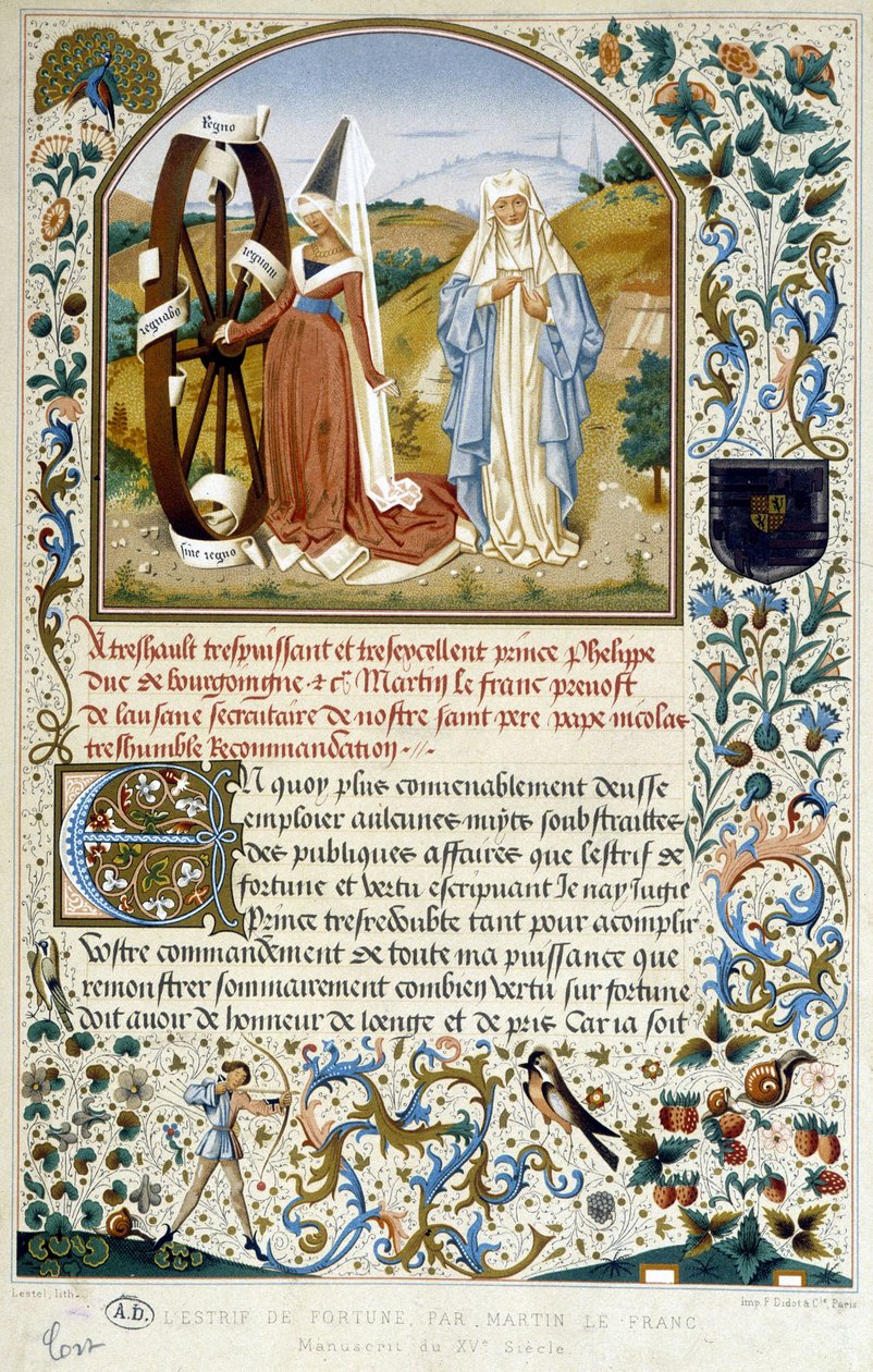 Het rad van fortuin - door Martin Le Franc door Martin Le Franc