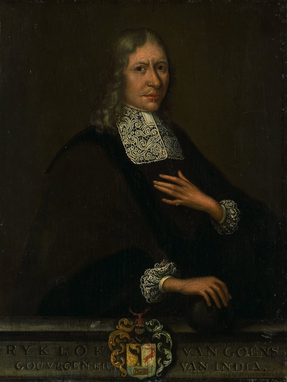 Portret van Rycklof van Goens, Gouverneur-Generaal van de VOC door Martin Palin (copy after)