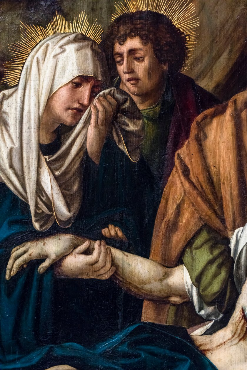 De graflegging van Christus door Martin Schaffner