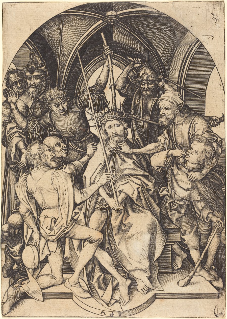 Christus met Doornenkroon door Martin Schongauer