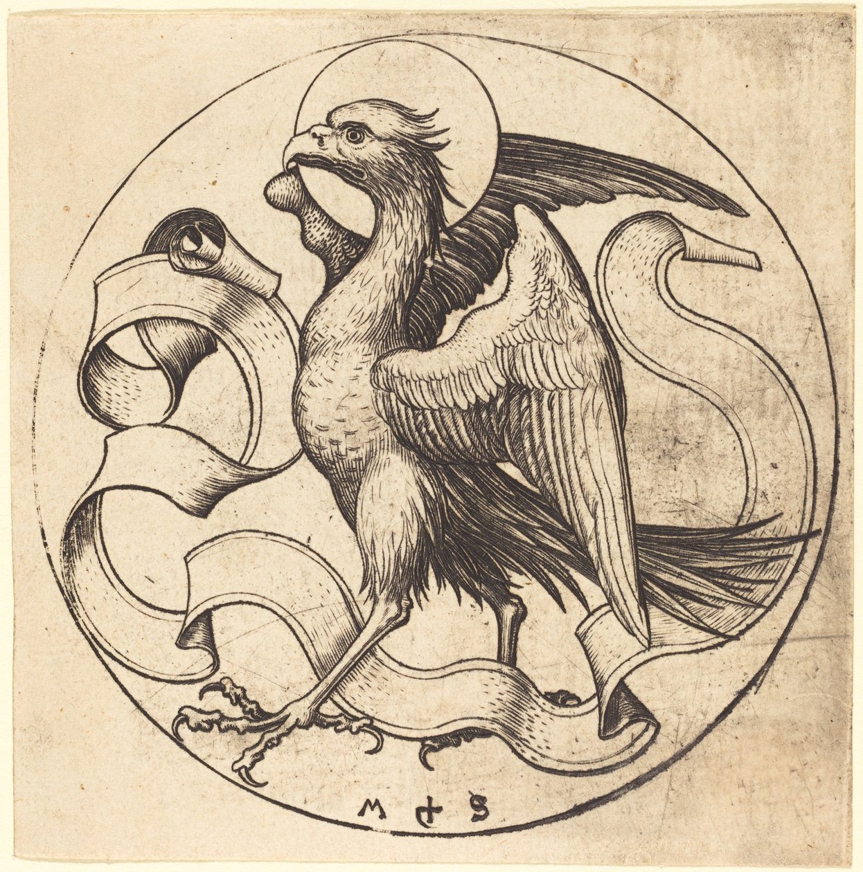 De adelaar van Sint Jan door Martin Schongauer
