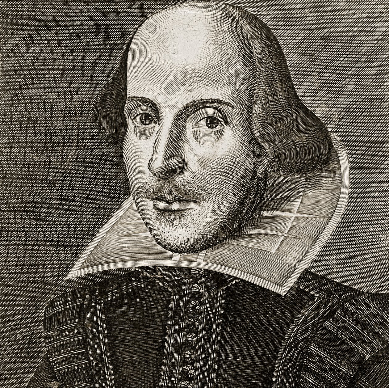 Portret van William Shakespeare door Martin Droeshout door Martin the elder Droeshout