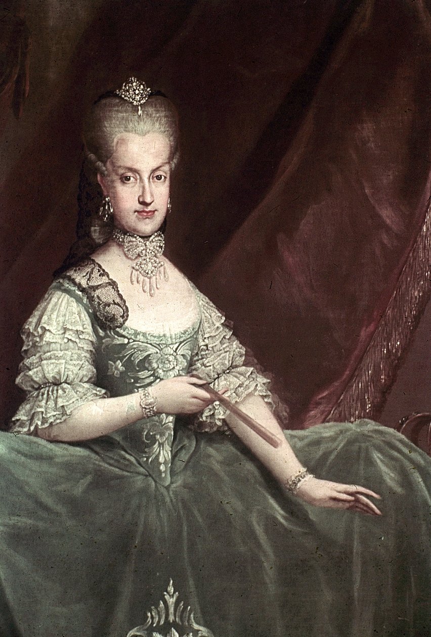 Portret van Maria Carolina van Oostenrijk door Martin van Meytens