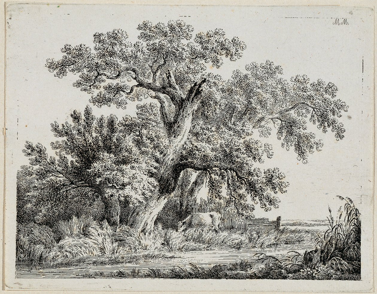 Landschap door Martin von Molitor