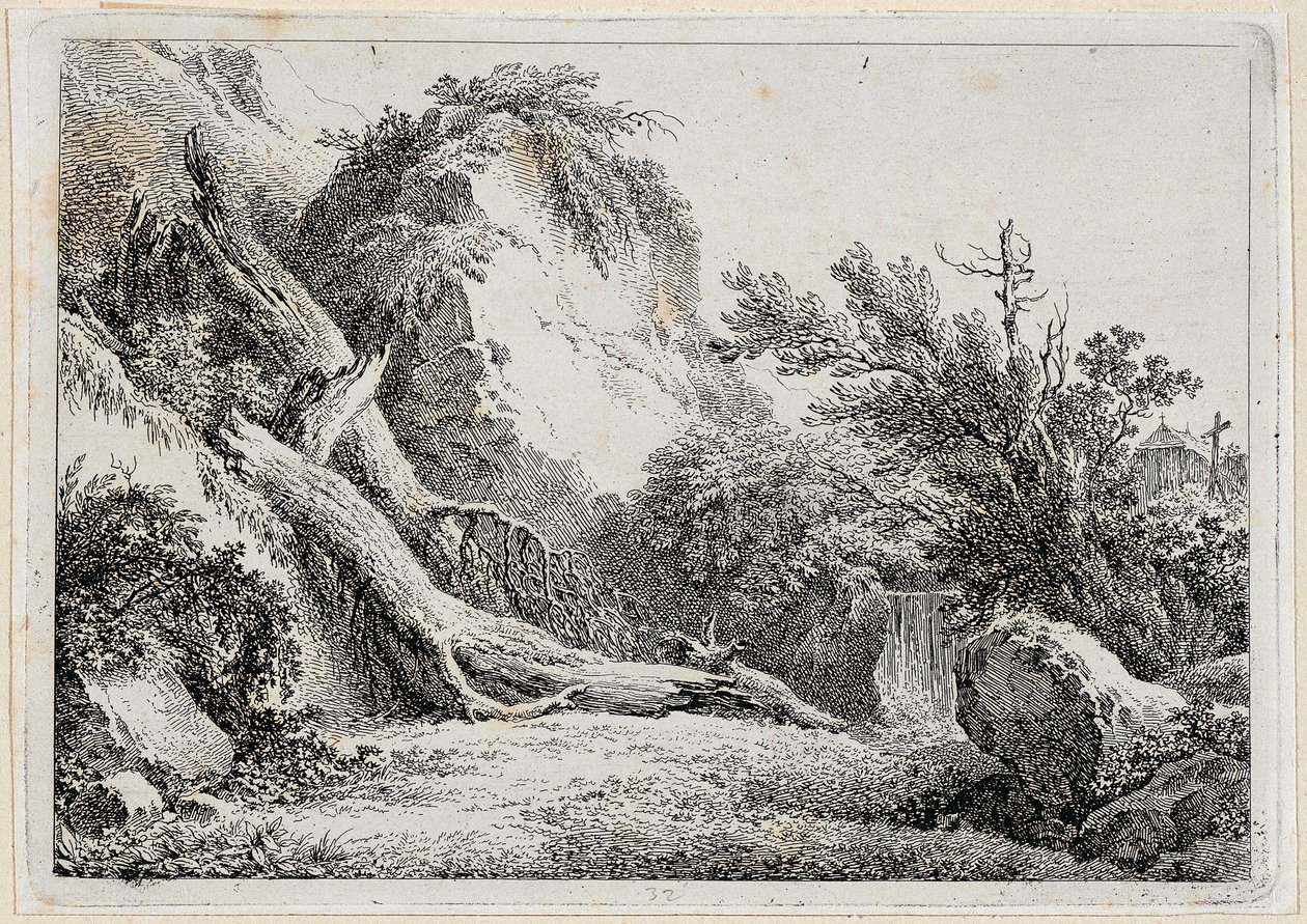 Landschap door Martin von Molitor